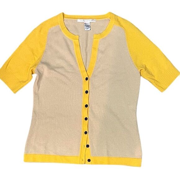 Diane von Furstenberg Cashmere Cardigan Sweater C28 - Picture 1 of 5